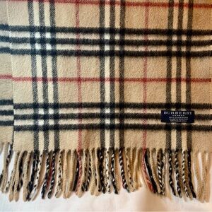 Burberry Nova Check cashmere scarf